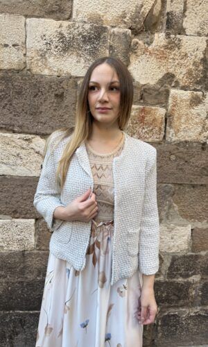 Giacca con filo di lurex